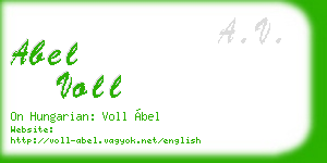 abel voll business card